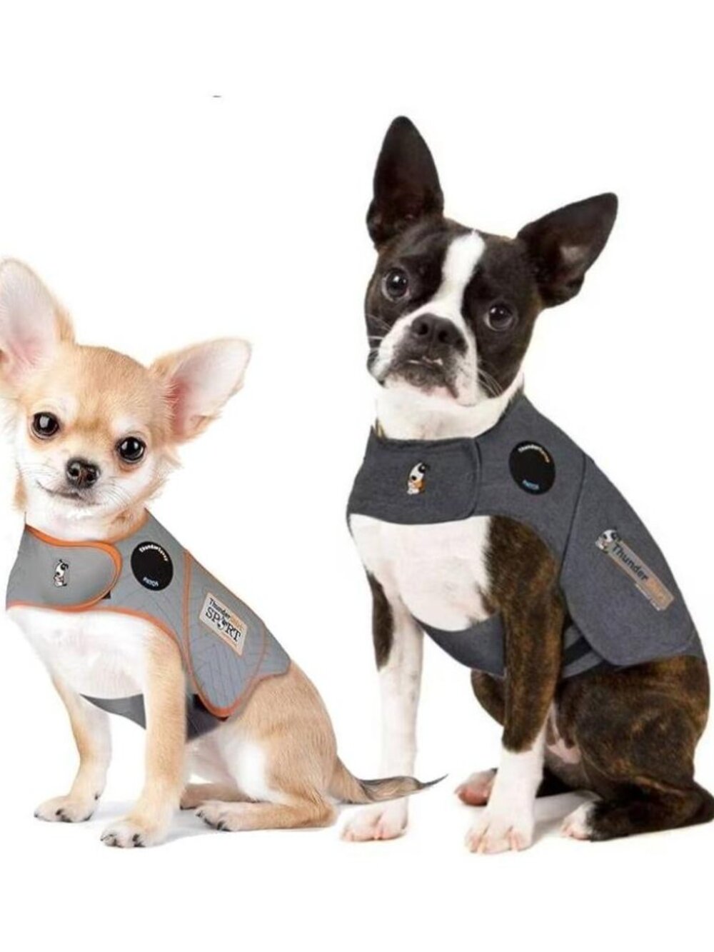 ThunderShirts Solid Grey and Sport for Dog Anxiety New BENEFITS SENIOR RESCUE